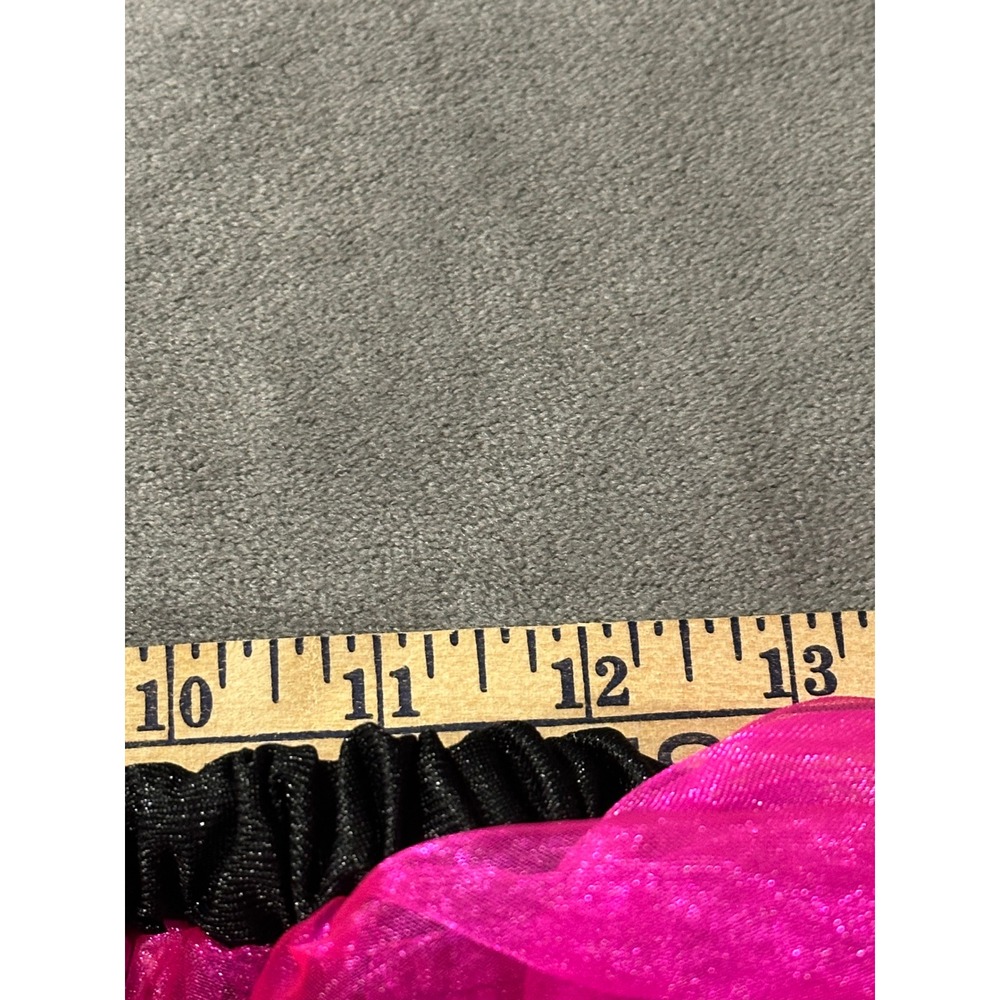 Leg Avenue Three Tier Iridescent Petticoat Pink Black Ruffle Tutu A1713 OS - Picture 3 of 4
